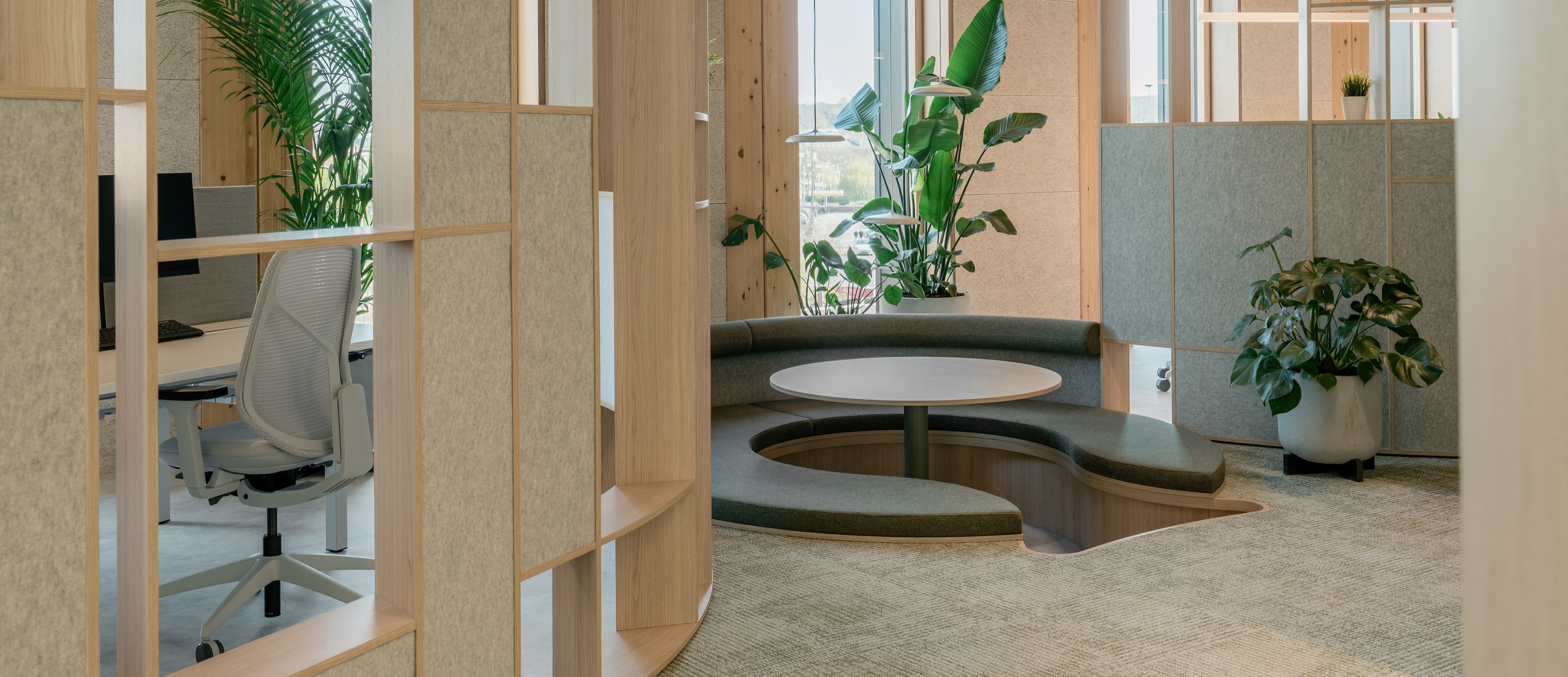 interior view of an office